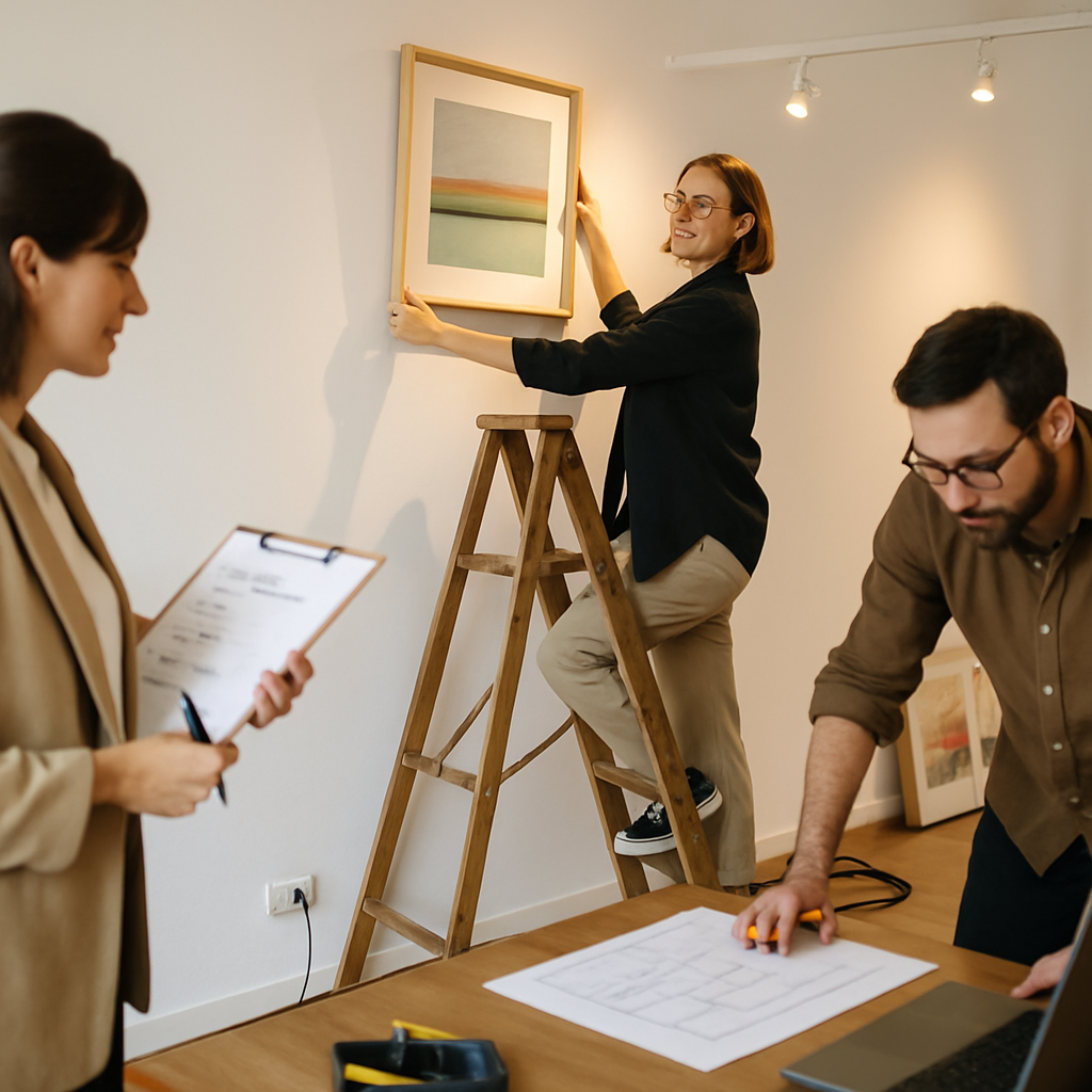 Ausstellungsvorbereitung: Schritte bei dadim.org