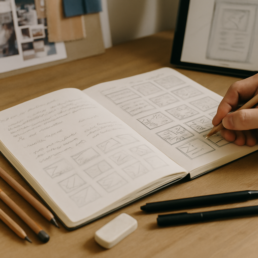 Skizzentechniken: Konzeptideen mit dadim.org kreativ gestalten