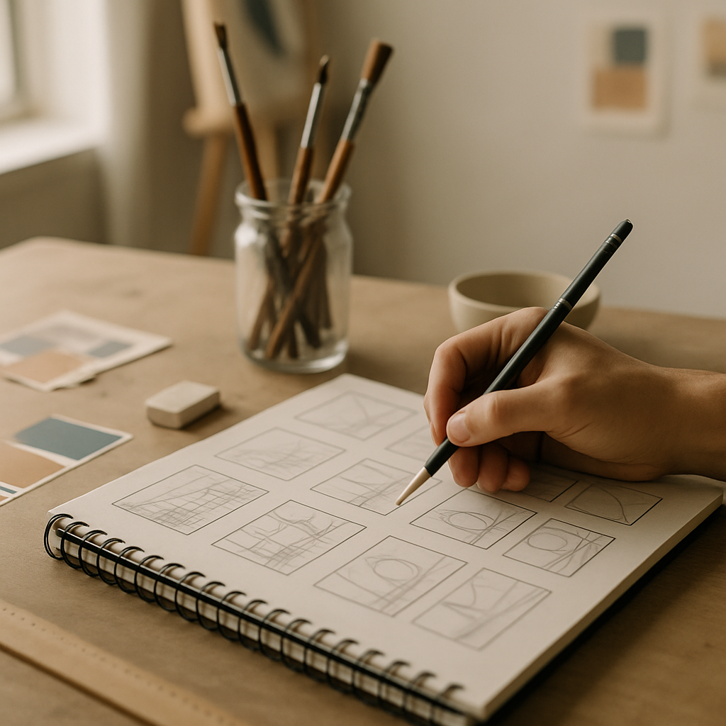 Kunsttheorie und visuelle Komposition – Inspiration bei dadim.org