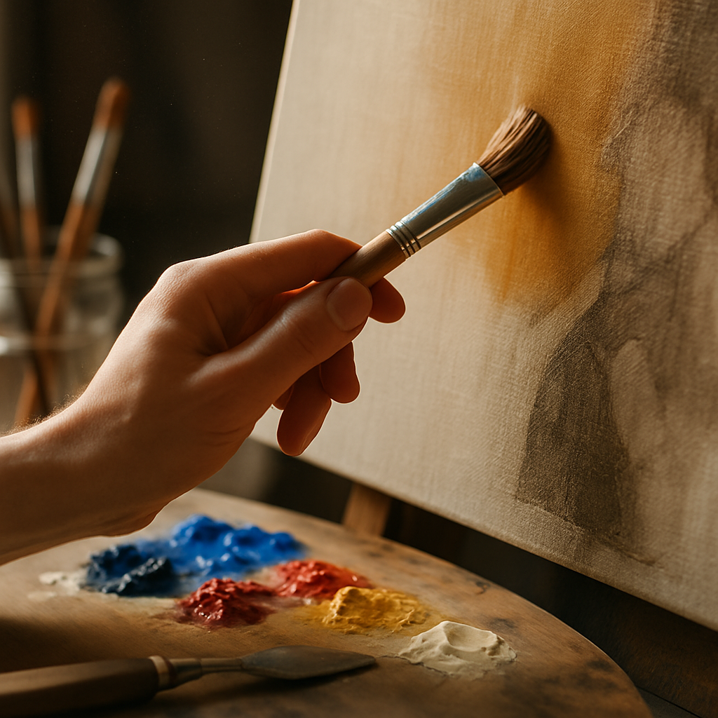 Ölfarben Schichten auftragen: Kreative Techniken von dadim.org